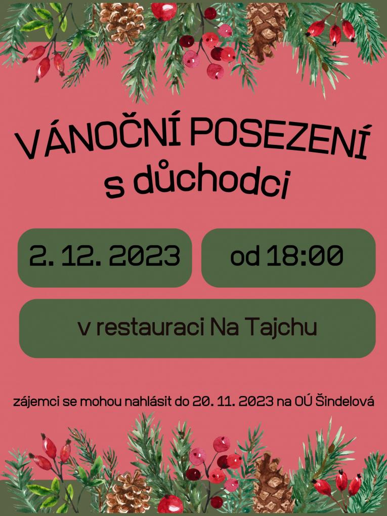 Vánoční posezení s důchodci