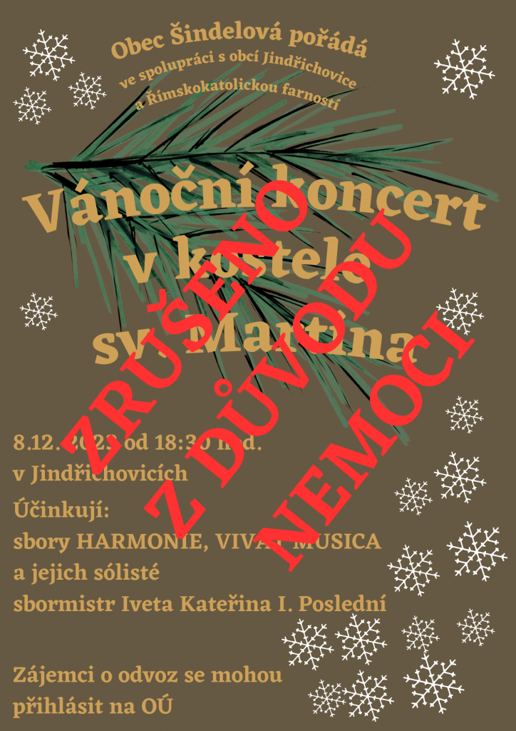 Vánoční koncert v kostele sv. Martina - ZRUŠENO Z DŮVODU NEMOCI