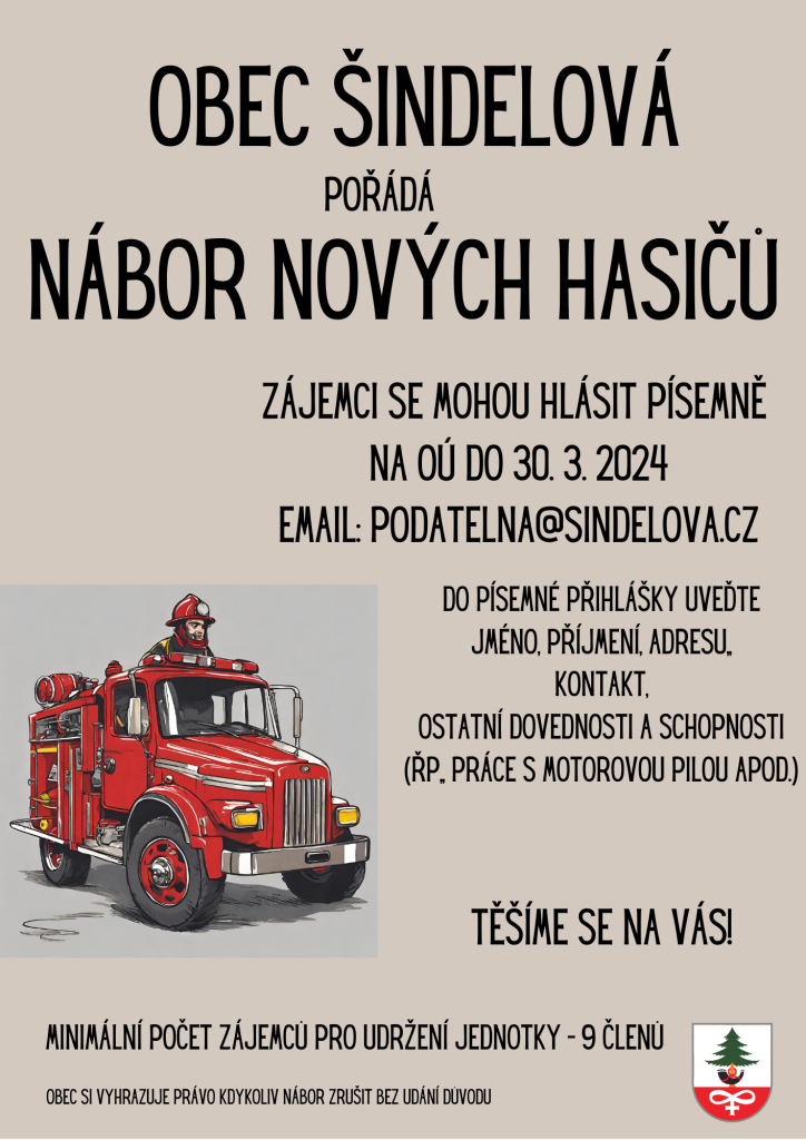 Nábor nových hasičů
