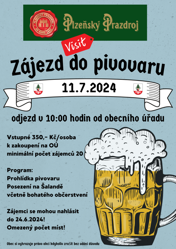 Zájezd do plzeňského pivovaru