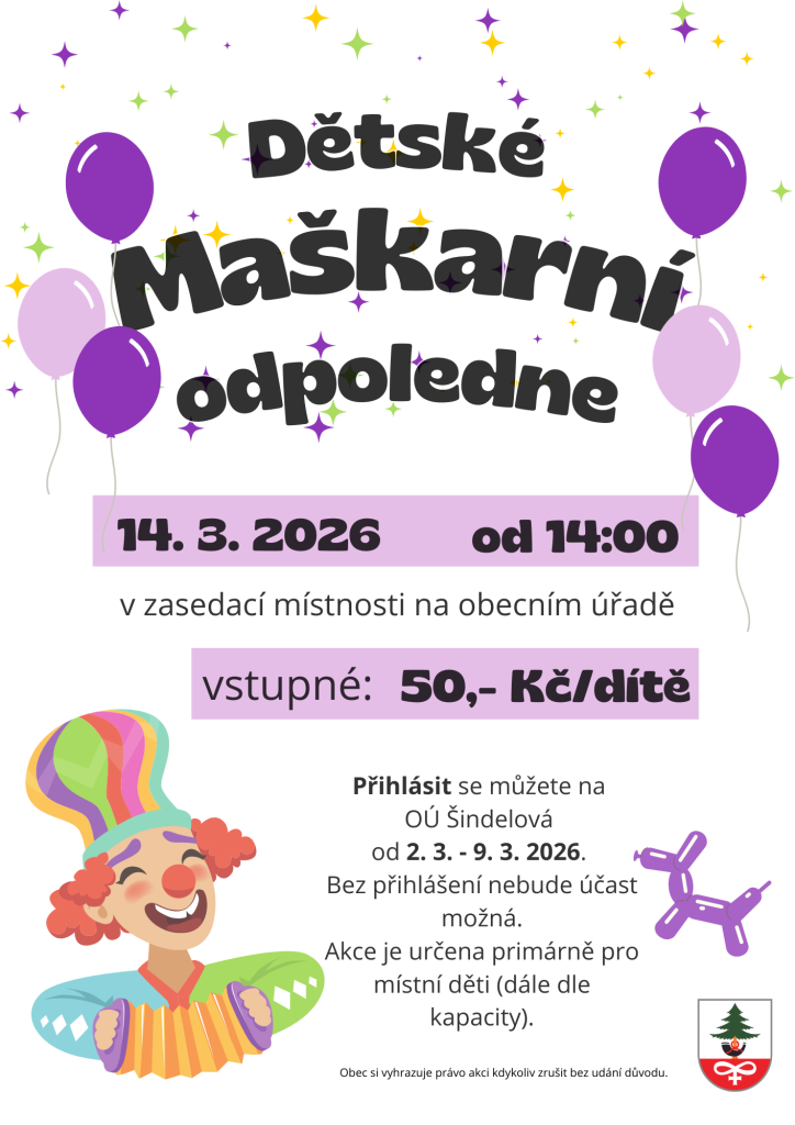 Dětské maškarní odpoledne